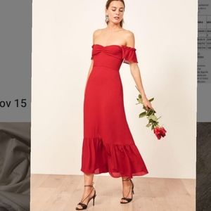 NWT Reformation petites butterfly dress 6P